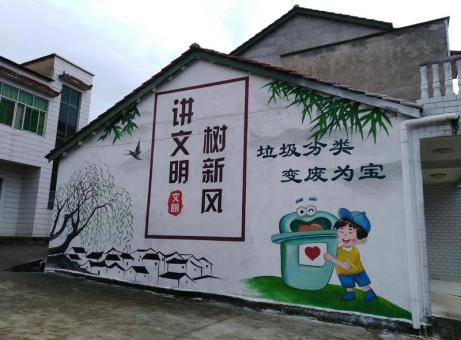 雷波墙绘是现在流行的墙体广告